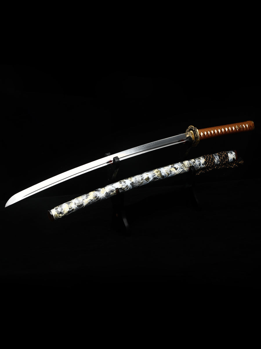 High end samurai sword Japanese sword all copper sword Tan exquisite scabbard combat preparation