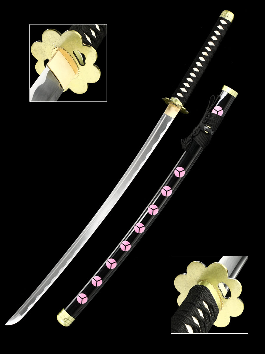 (A014)One Piece series (Akimizu Samurai sword)Japanese samurai katana carbon steel COS men's fine gift series(46)