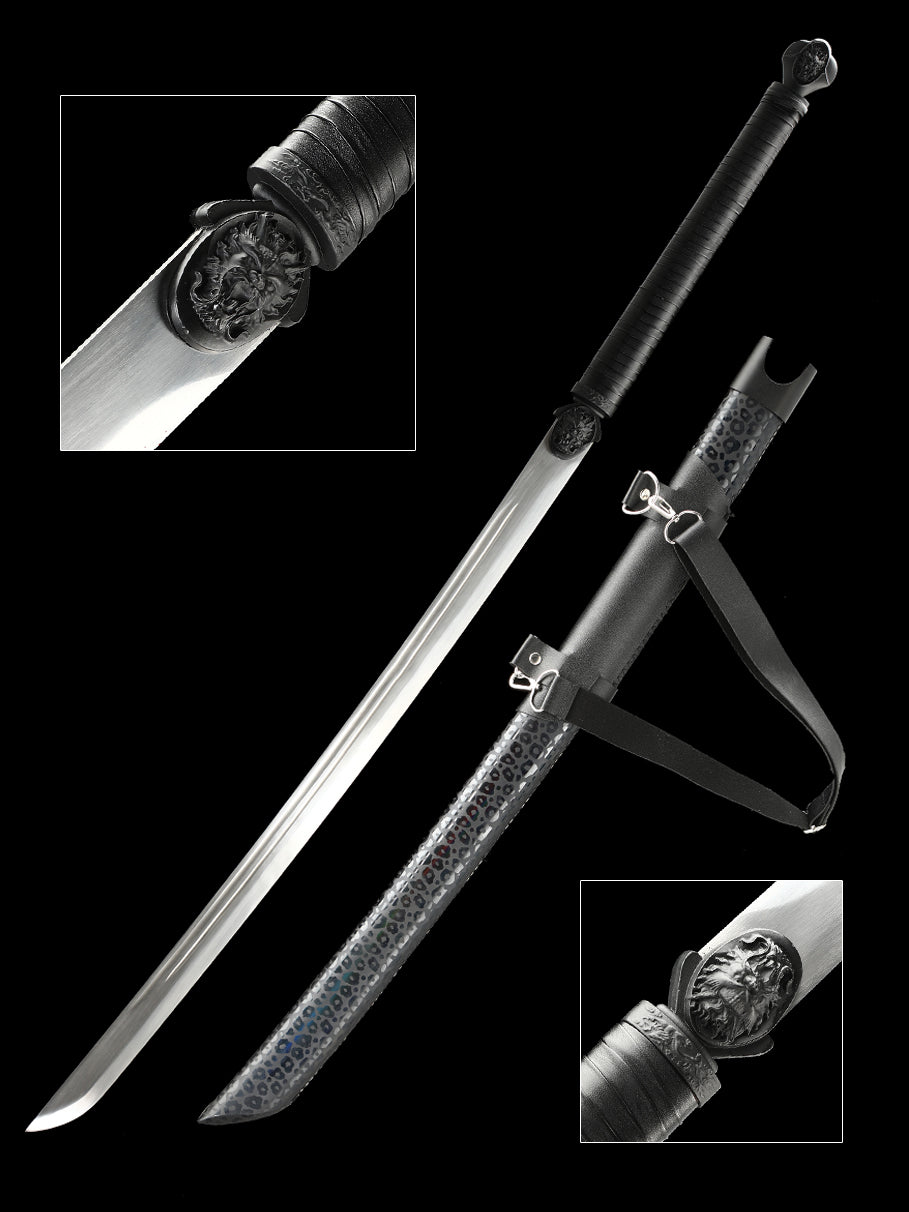 Long knife, large machete, 1095 steel, handmade, collectible, decorative knife