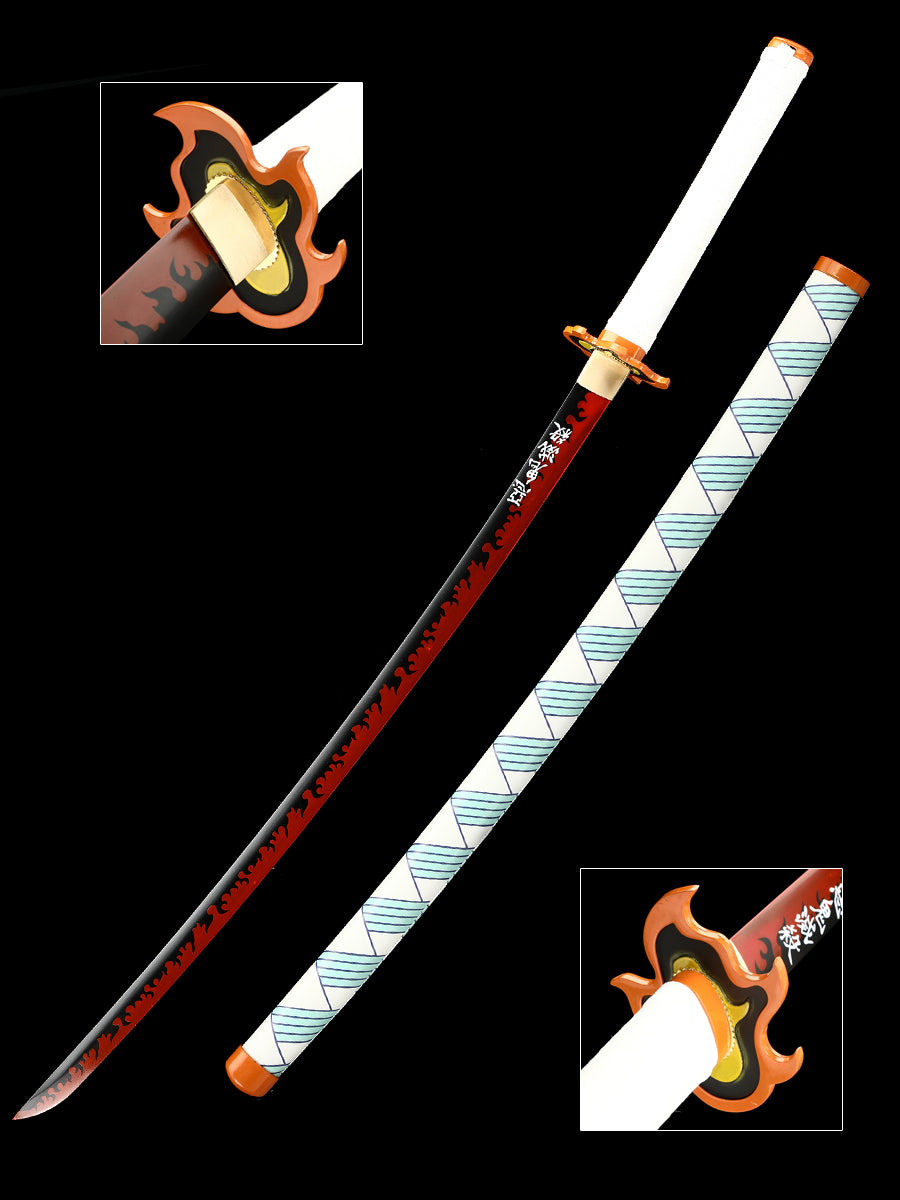 (A002)Demon Slayer sword katana sword kimetsu no yaiba Truly handmadeRengoku Kyoujurou(19)