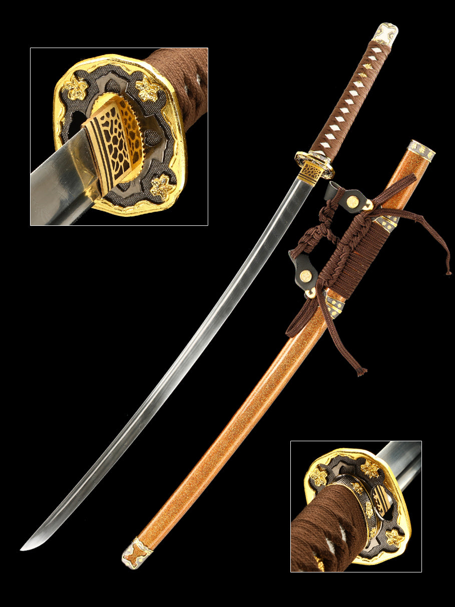 (26)Handmade Japanese Tachi Odachi Sword Pattern Steel Full Tang