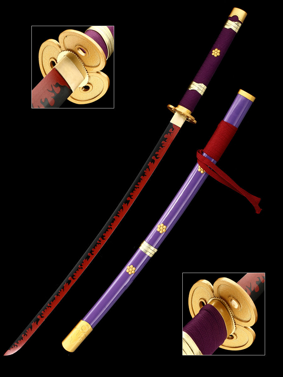 (A011)One Piece Series Authentic Japanese samurai katana carbon steel COS men's fine gift series(56)