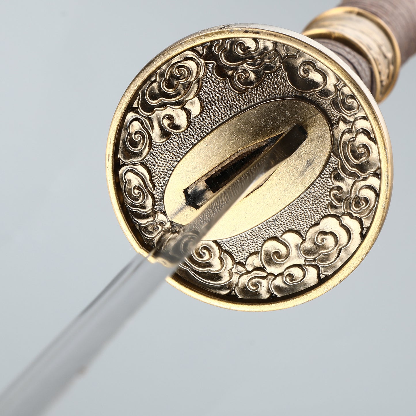 High Carbon Steel Chinese Sword Tang Dynasty Dao Straight Blade Dragon Pattern Sheath(TD001)