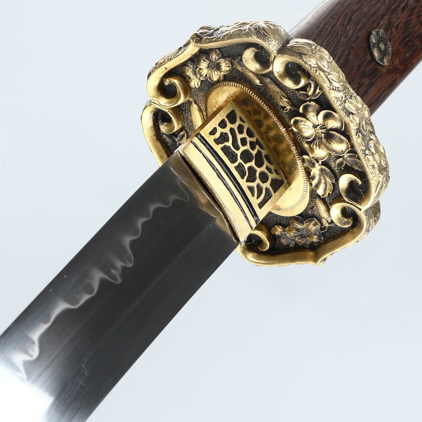 Handmade Katana T10 Steel Samurai Japanese Real Sword Chicken Wing Wooden Sheath Knife Full Tang Sharp