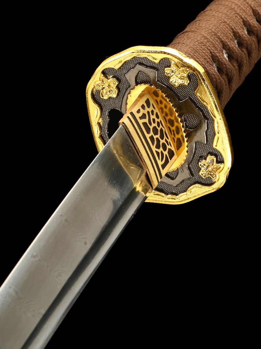 (26)Handmade Japanese Tachi Odachi Sword Pattern Steel Full Tang