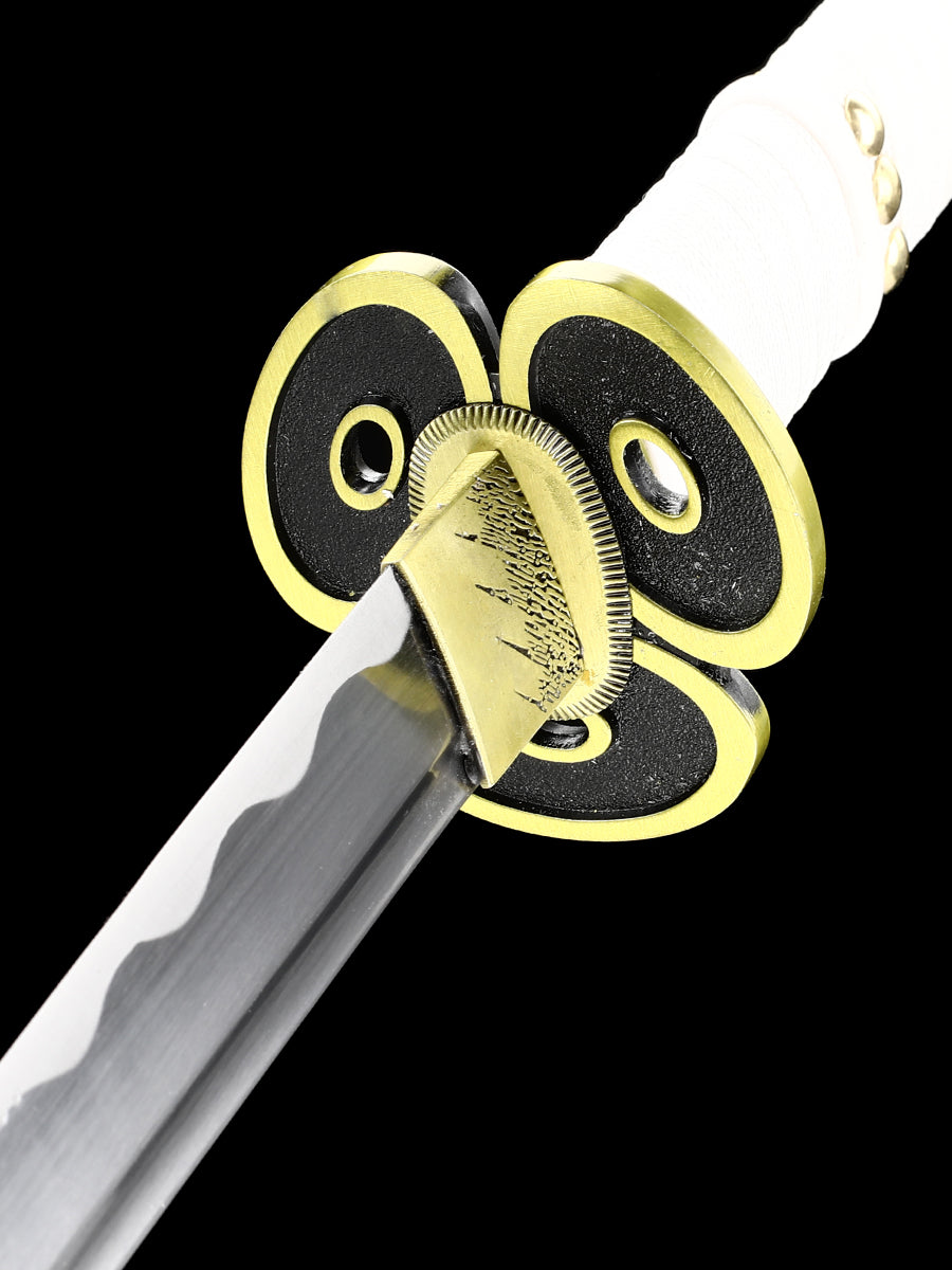 Role playing Samurai sword 1060 steel made white