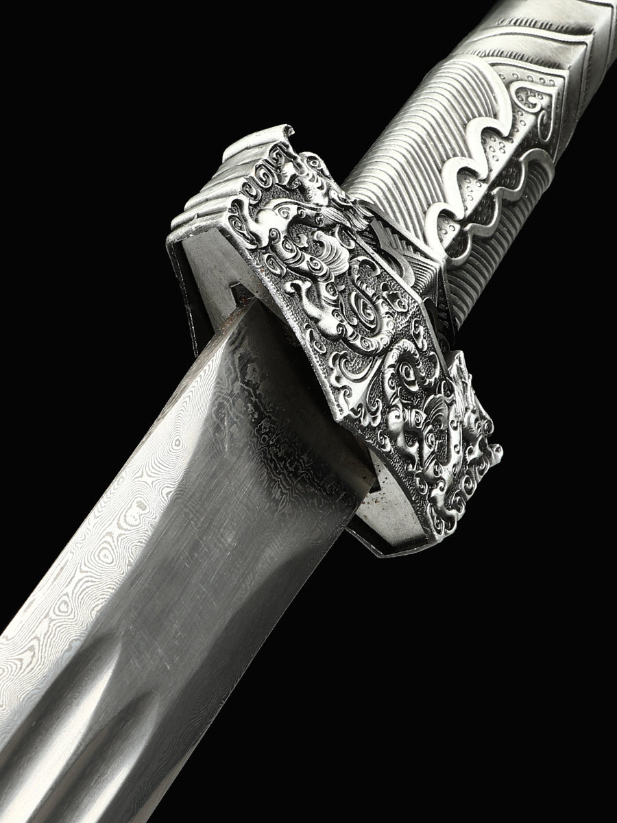 Chinese Sword Film and Television Sword Costume Collection Sword 1090 Steel Sheath Hand drawn Pattern(94)