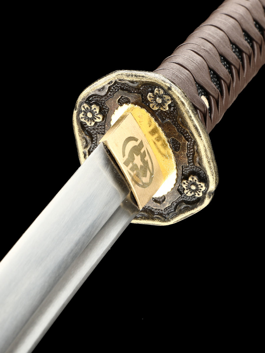 Handmade Japanese samurai sword Tai Dao 1095 steel made camouflage sheath