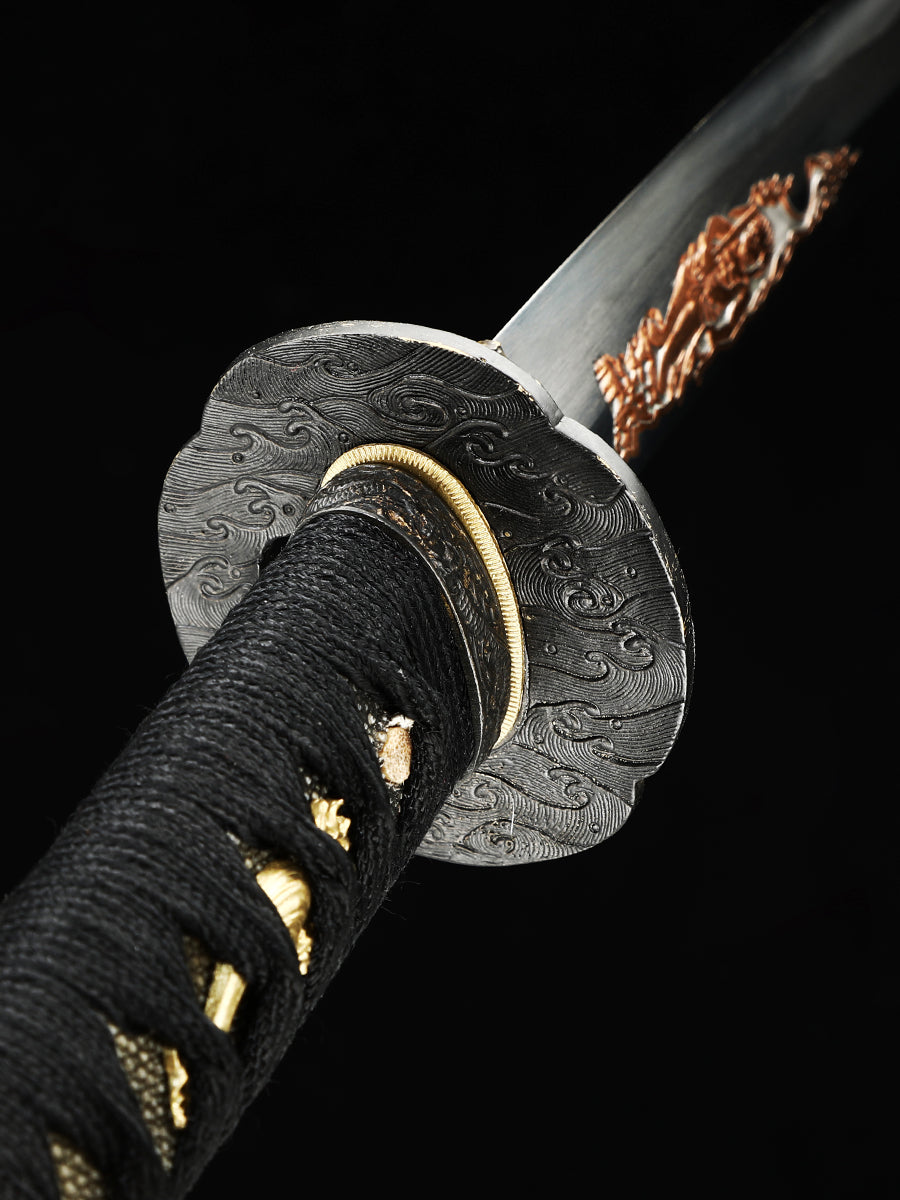 real Japanese knife T10 steel samurai knife grinding knife knife Tan sharp all Tang 20 inch