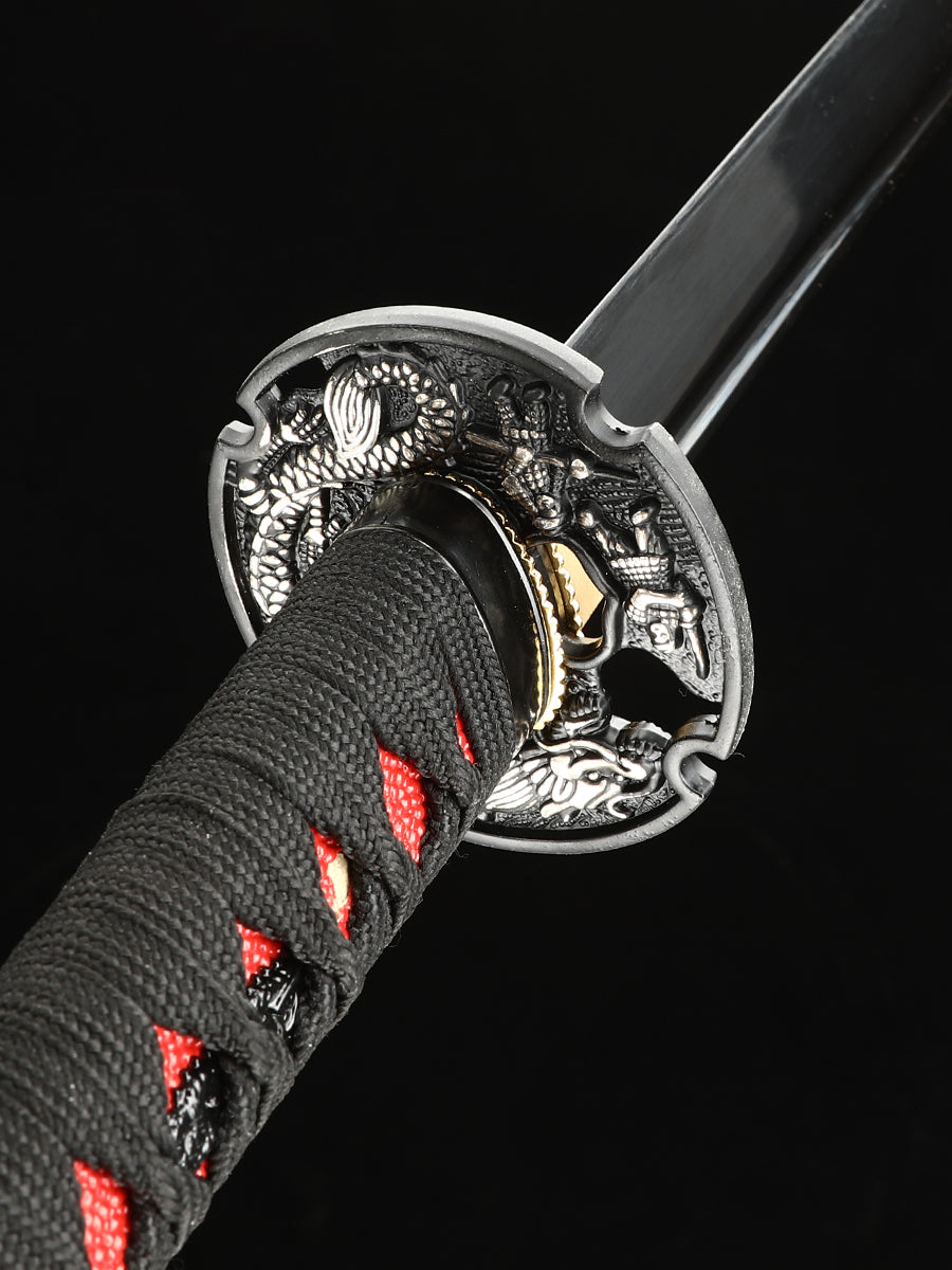 Black handmade genuine katana sword(18)