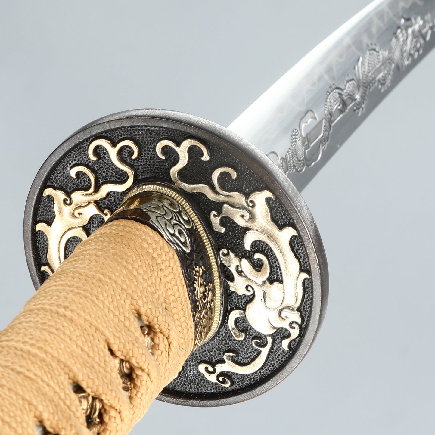 Handemade Real Japanese 20Inch T10 Clay Tempered Tsuchioki Steel Katana Samurai Sharp Full Tang