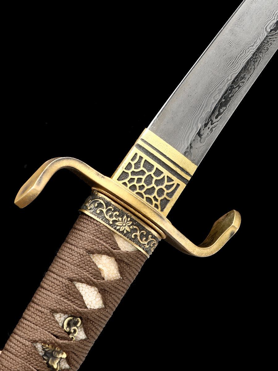 Japanese knife Damascus Steel samurai knife grinding knife knife Tan sharp all Tang 20 inch