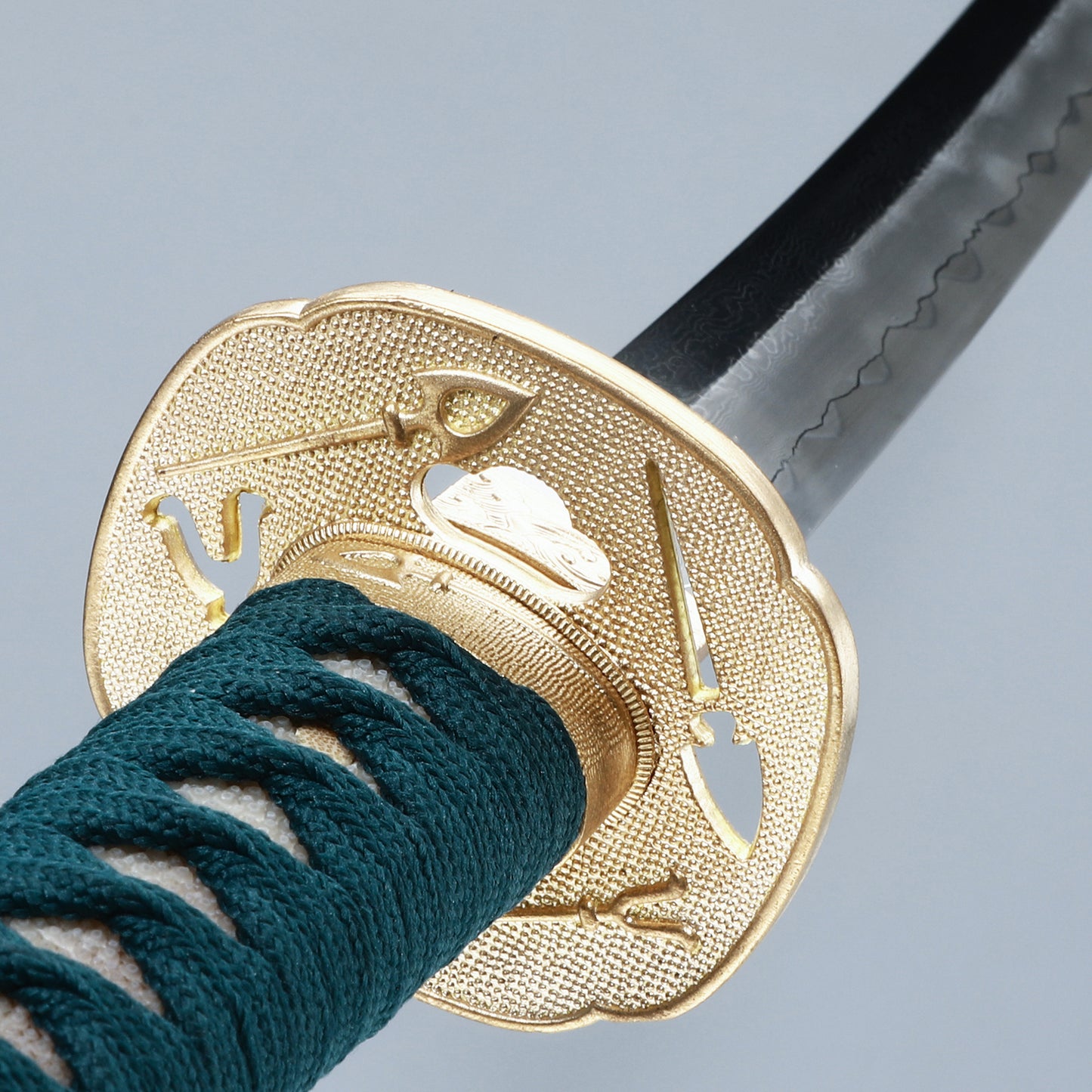 Real Japanese Advanced Samurai Handmade Katana Dama Steel Handmade Forging All Tang Dynasty