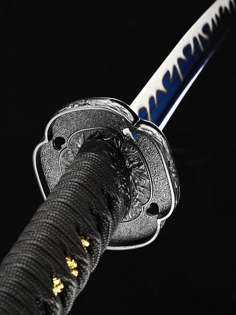 (3)The real katana sword with the blue body tachi