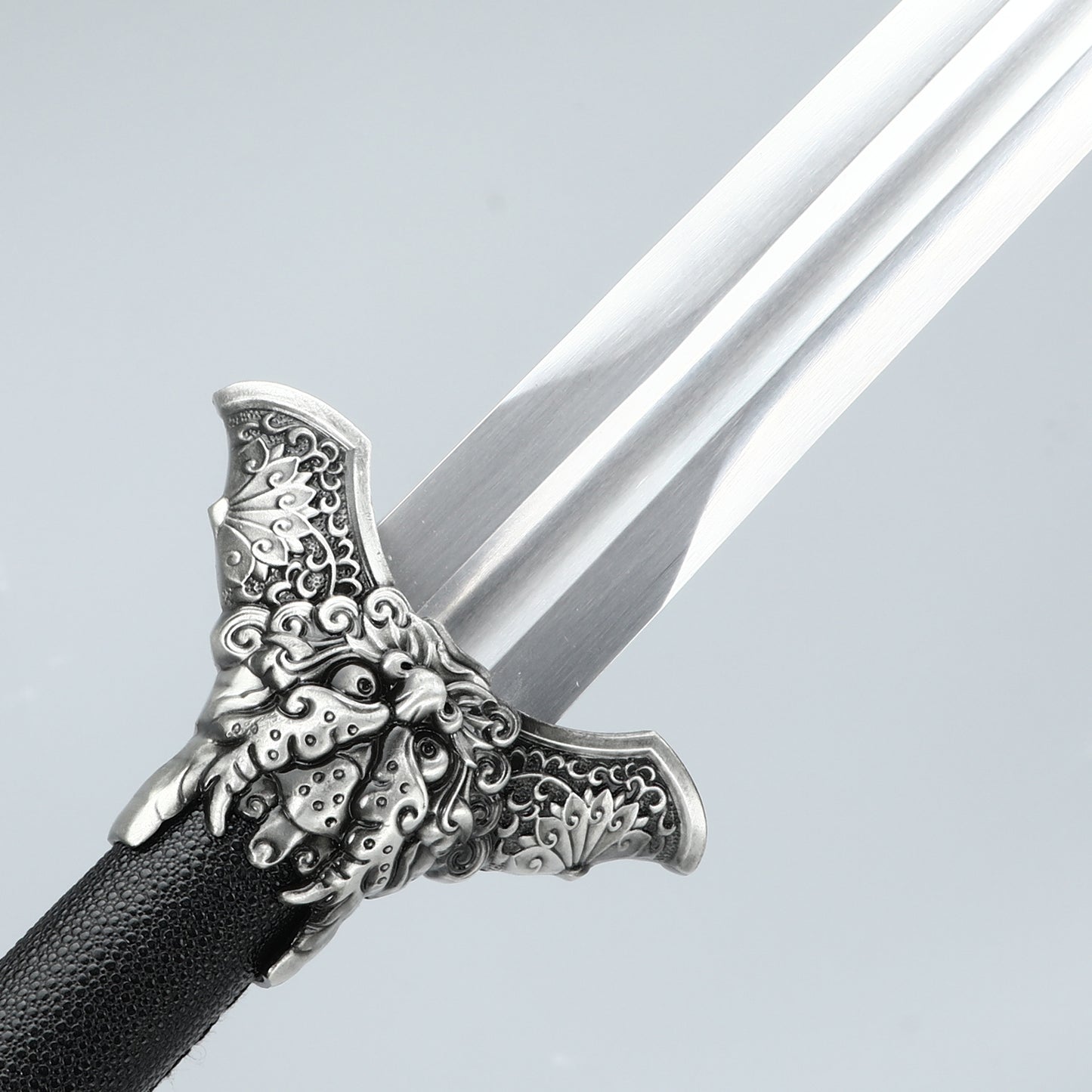 Handmade 1095 steel black scabbard for Chinese Han Dynasty swords