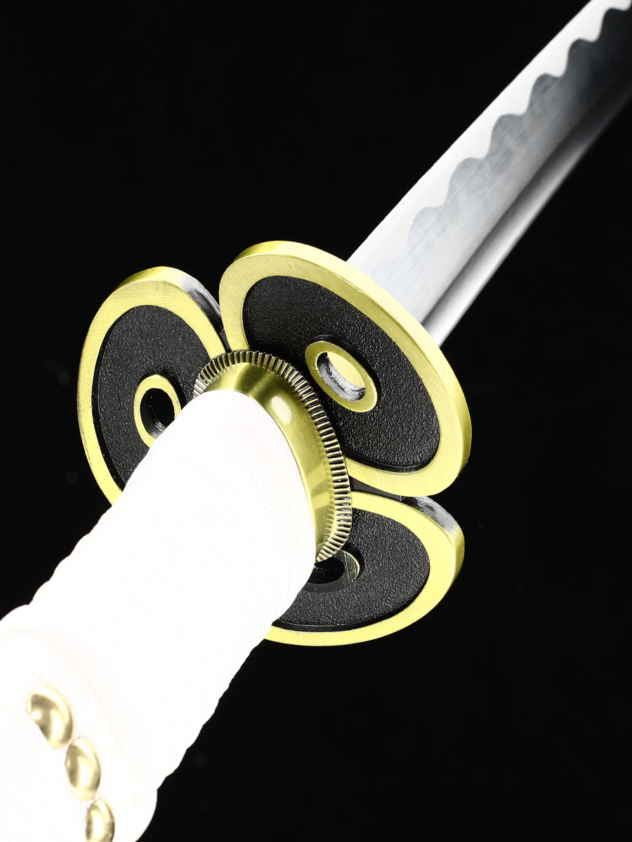 Role playing Samurai sword 1060 steel made white