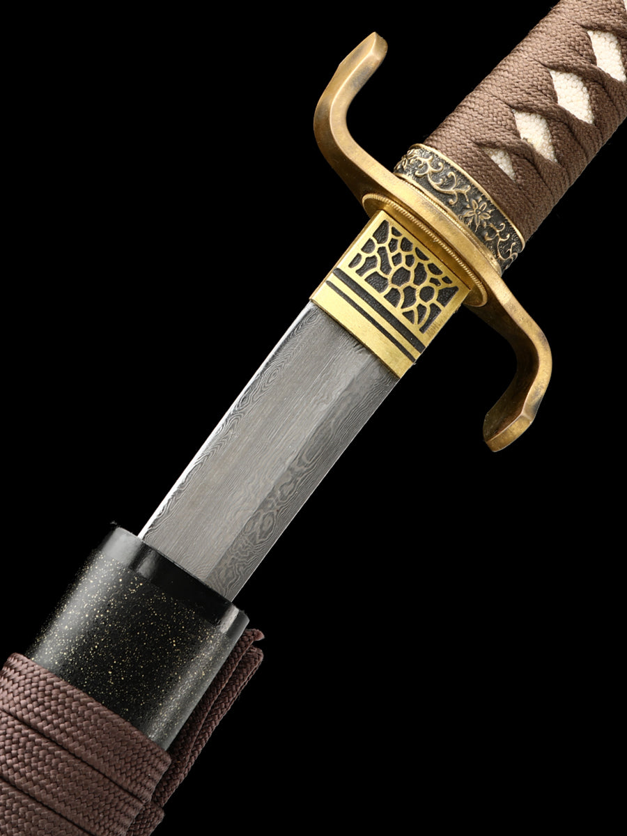 Japanese knife Damascus Steel samurai knife grinding knife knife Tan sharp all Tang 20 inch