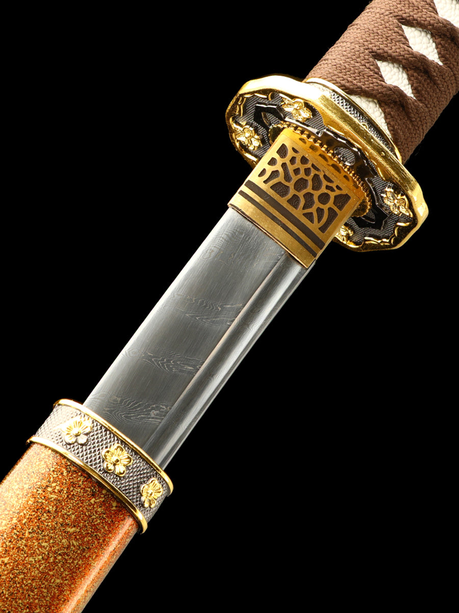 (26)Handmade Japanese Tachi Odachi Sword Pattern Steel Full Tang