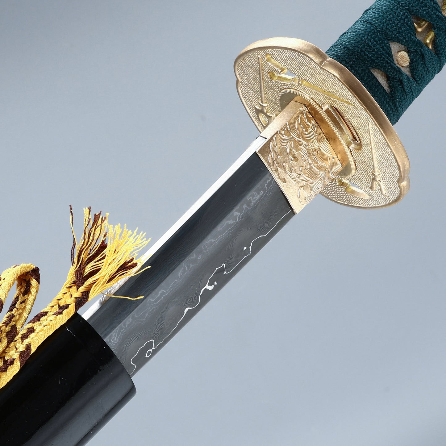 Real Japanese Advanced Samurai Handmade Katana Dama Steel Handmade Forging All Tang Dynasty