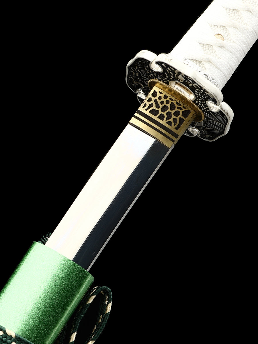 Japanese Katana 1095 steel hand polished mirror blade Hand drawn scabbard sharp combat readiness(81