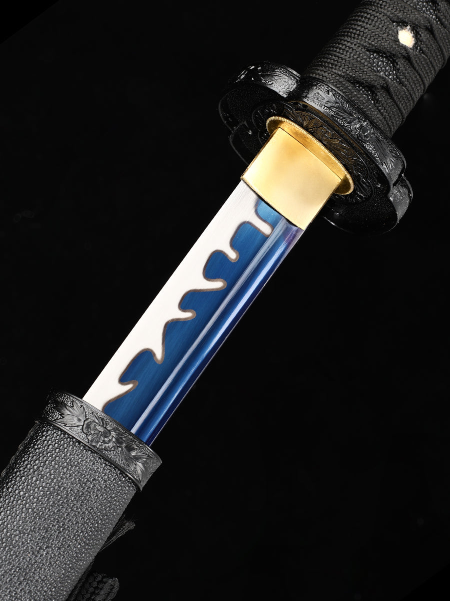 (3)The real katana sword with the blue body tachi