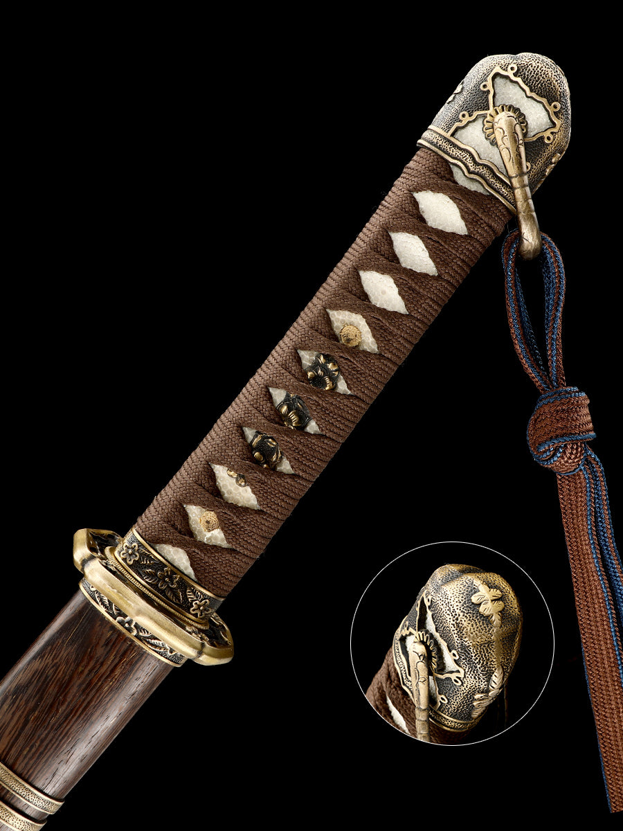 Japan Handmade Katana T10 Steel Samurai Japanese Real Sword Hand drawn scabbard Knife Full Tang Sharp 