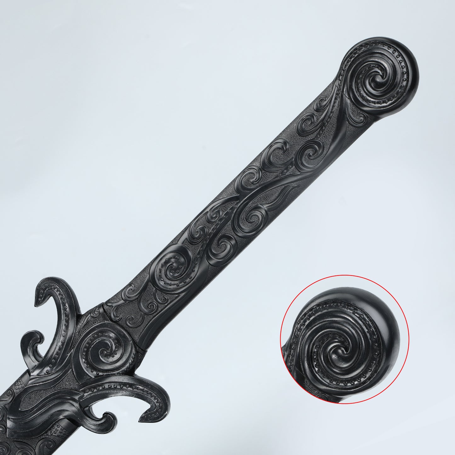 Black Sword, a handmade Han Dynasty sword made of 1095 steel in China, used for collection and gift giving