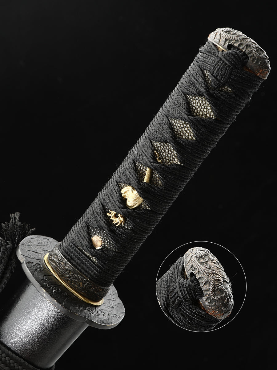 real Japanese knife T10 steel samurai knife grinding knife knife Tan sharp all Tang 20 inch