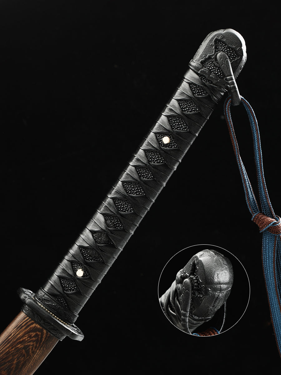 Handmade Japanese Ninja Knives 1060 Steel Samurai Swords, Tailed Swords, Decorative Collection