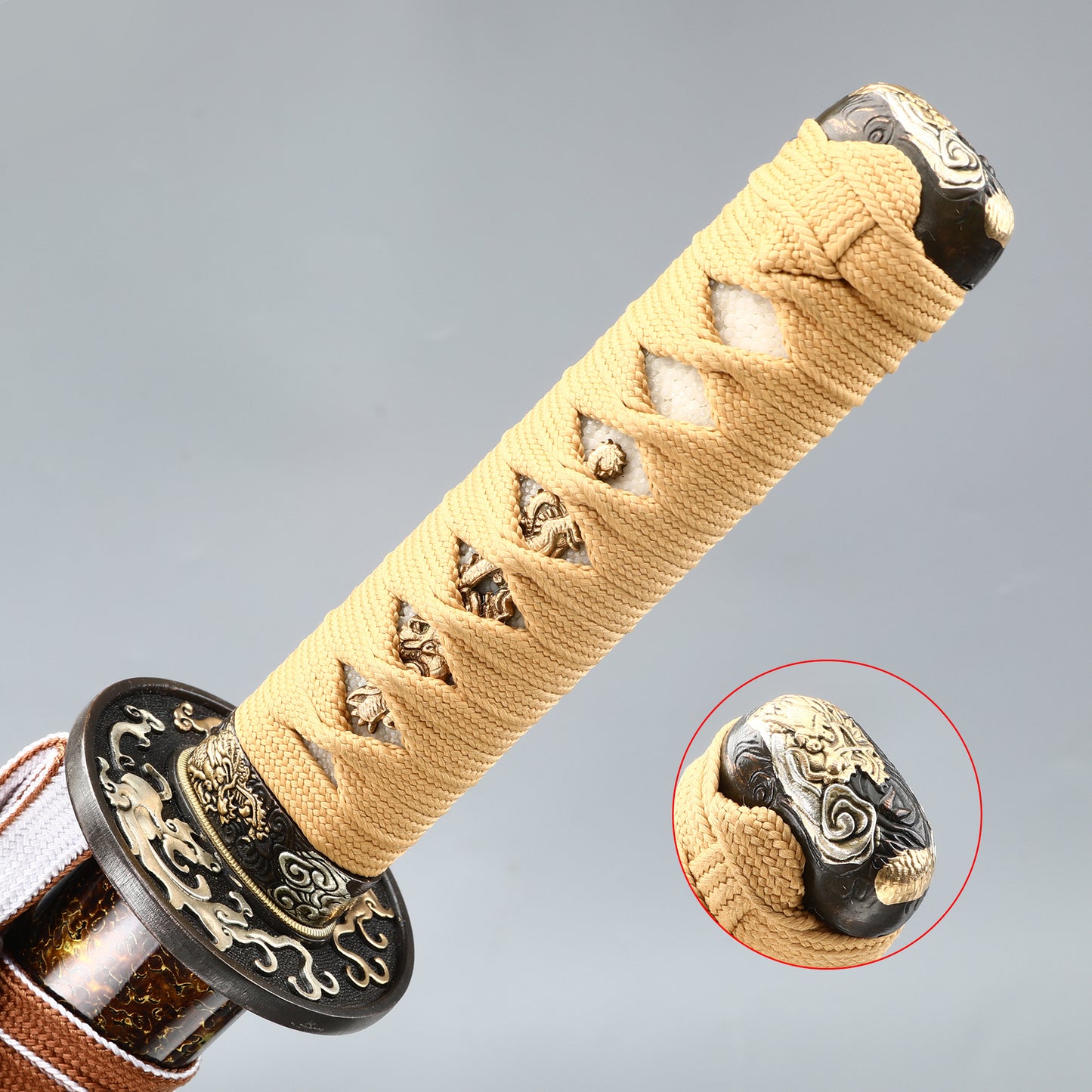 Handemade Real Japanese 20Inch T10 Clay Tempered Tsuchioki Steel Katana Samurai Sharp Full Tang