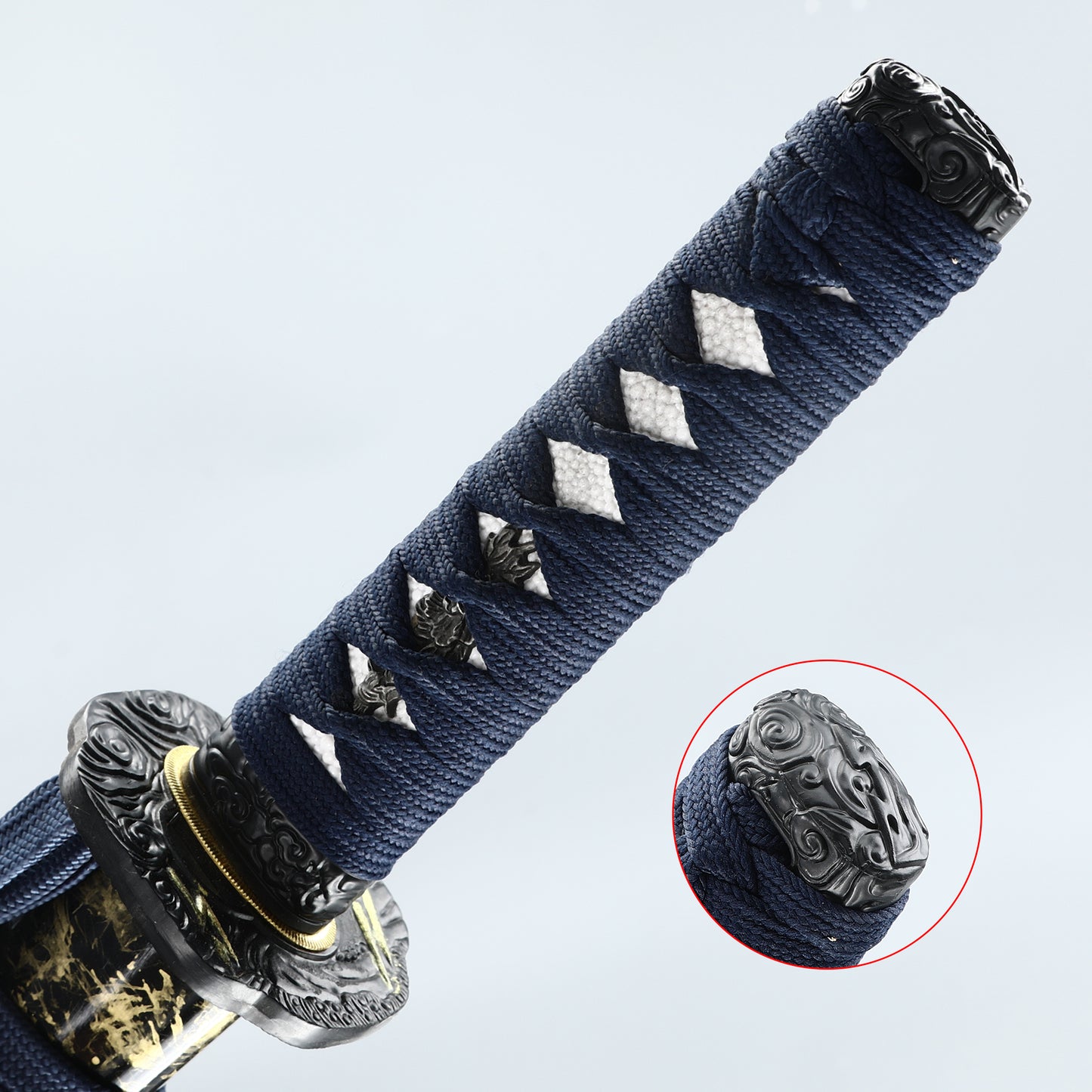 Japanese Samurai Katana Tantou Sword Damascus Steel Oil quenching Real Sharp Blade Full Tang 20Inch