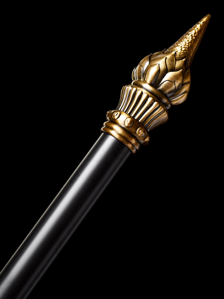 Eighteen weapons decoration collection, Nezha same style lotus spear, yellow