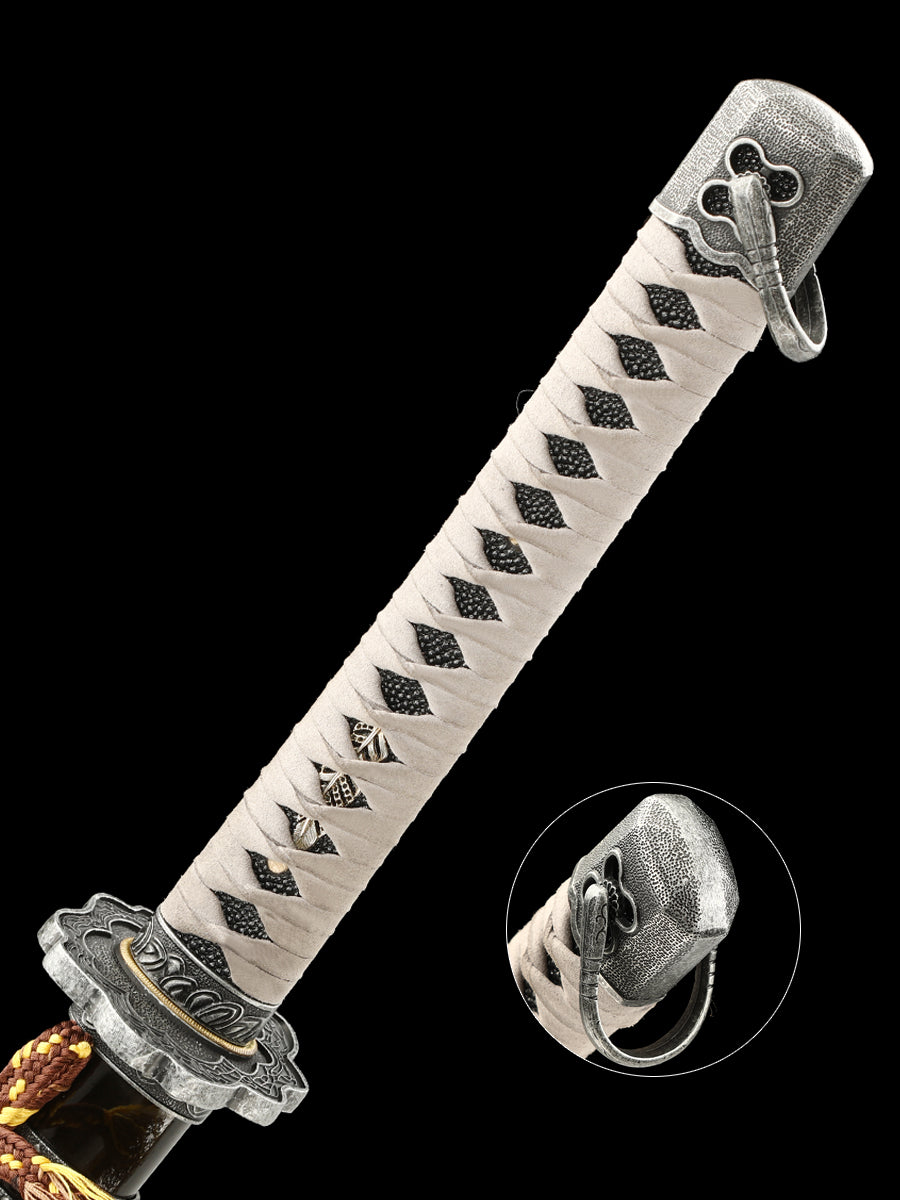 (68)Military Knife Japanese samurai sword collection sword manganese steel forging unique sword