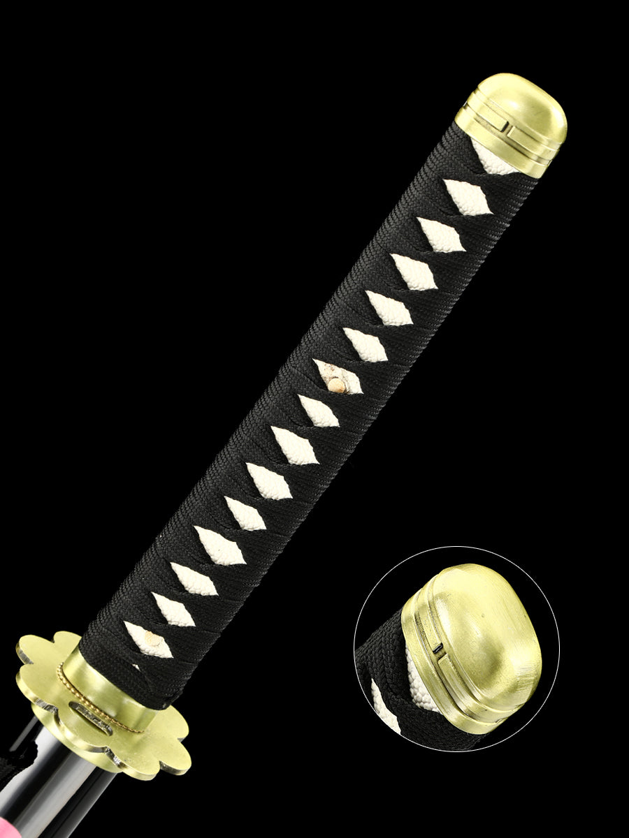 (A014)One Piece series (Akimizu Samurai sword)Japanese samurai katana carbon steel COS men's fine gift series(46)