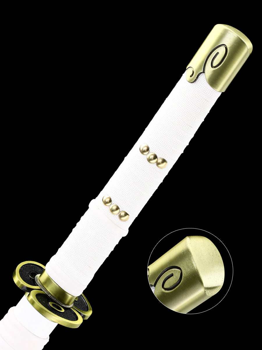 Role playing Samurai sword 1060 steel made white