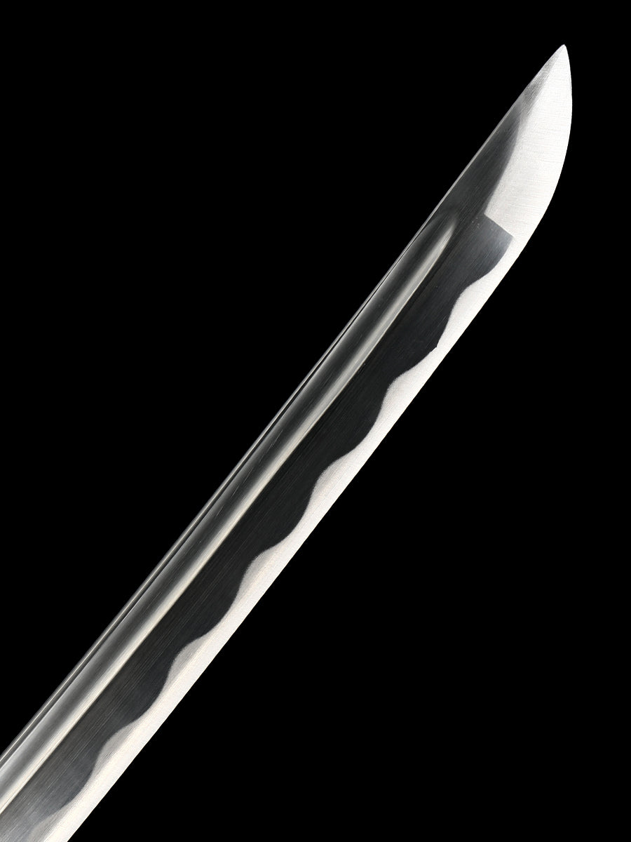 (6)Sleeve white Tang katana 1060T10 High Carbon Steel Sharp Practical authentic Japanese katana cosplay