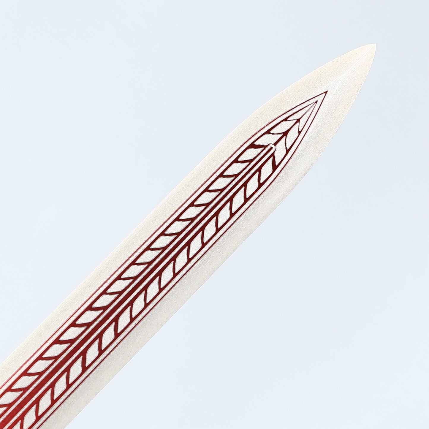 Hand forged Han Dynasty sword made of 1095 steel with a red sheath for collection and gift giving
