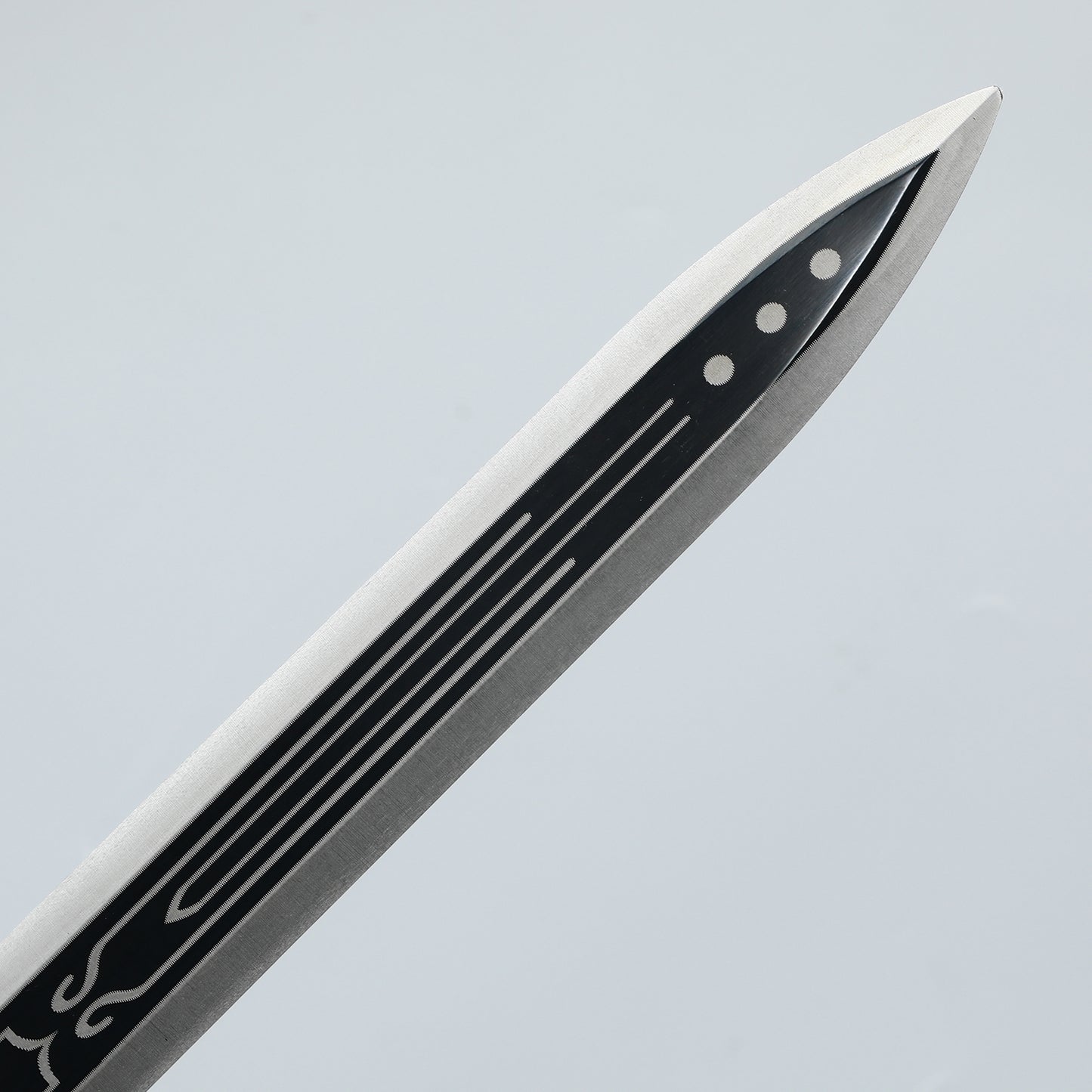 Handmade Chinese Double edged Sword 1095 Steel Red Sheath in Han Dynasty
