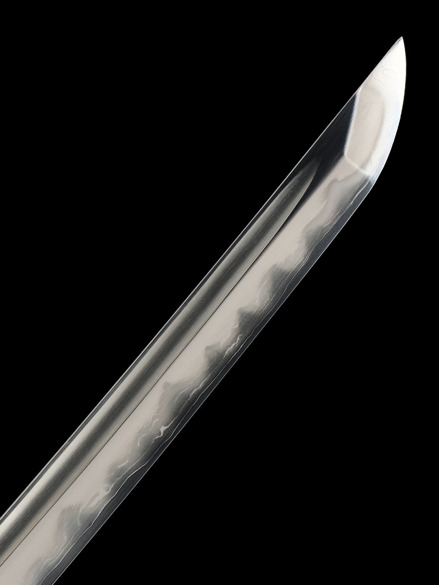 Authentic Japanese knife made of T10 steel, with a blade made of clamped steel, hand forged and sharpened, high-end collectible(77)