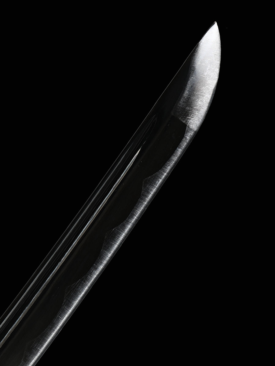 Japanese samurai sword handmade ninja knife 1060 steel blackened precious gift
