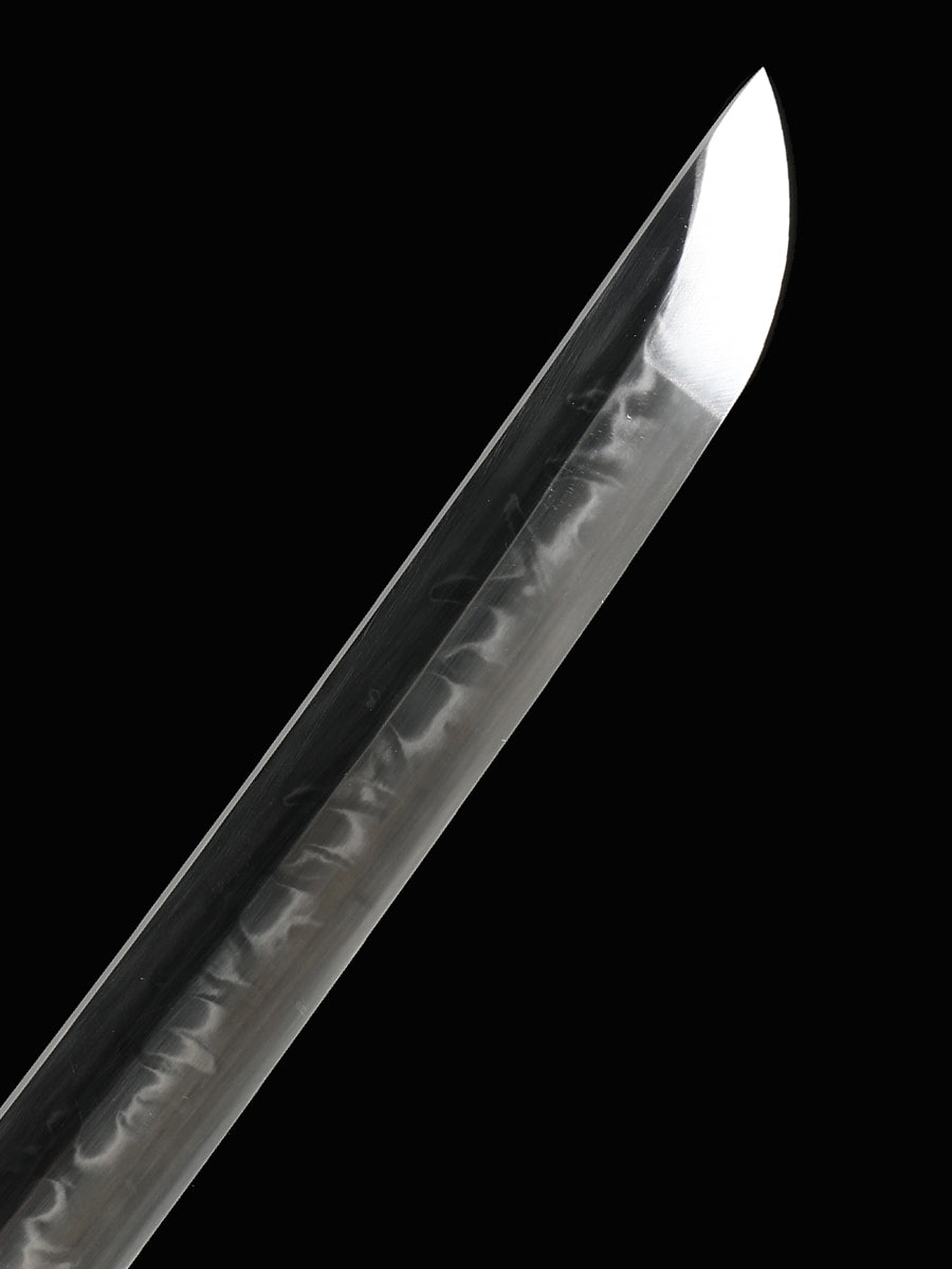 Handmade Japanese Katana Sword T10 Folded Clay Tempered Steel Real Hamon(22)