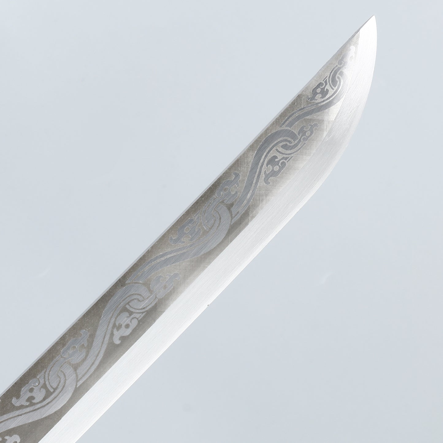 Tang Dynasty Sword Chinese Blade High Carbon Steel Black Dragon Pattern Sheath