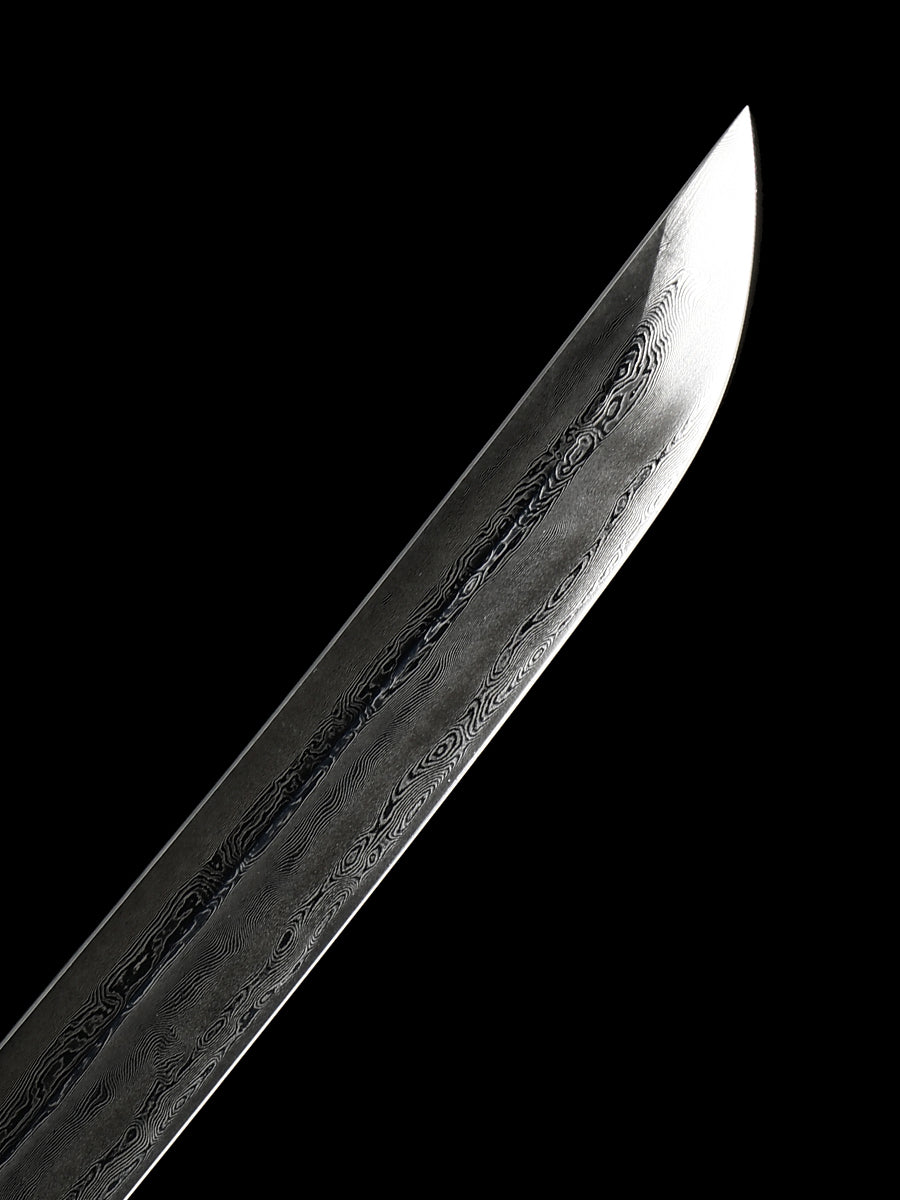 Advanced Samurai Handmade Katana Dama Steel Handmade Forging All Tang Dynasty