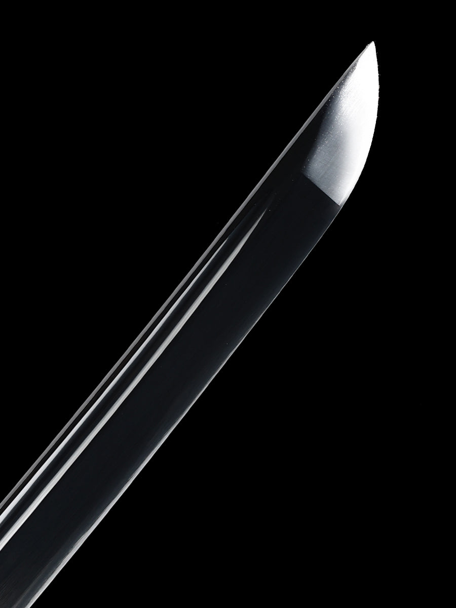 (44)Handmade authentic Japanese samurai sword manganese steel baked black knife men's boutique gift series