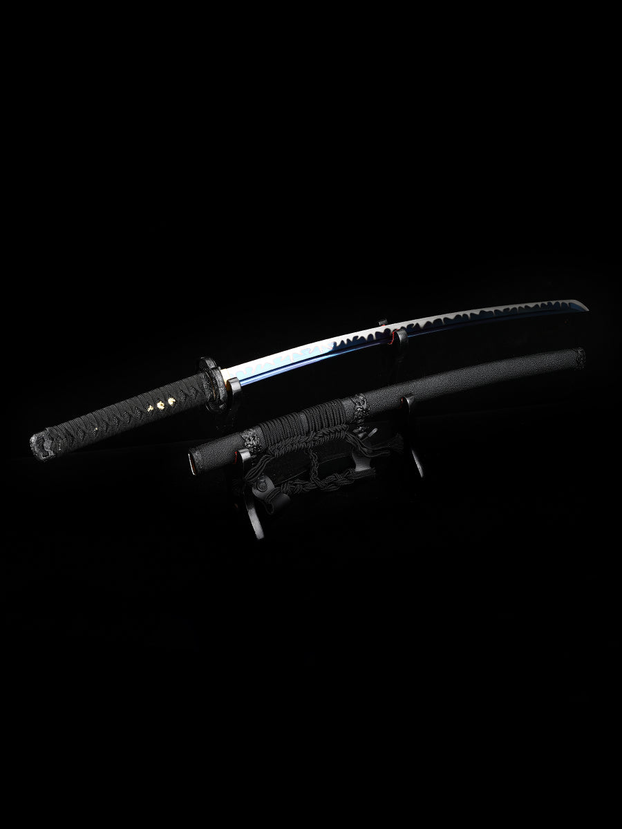 (3)The real katana sword with the blue body tachi