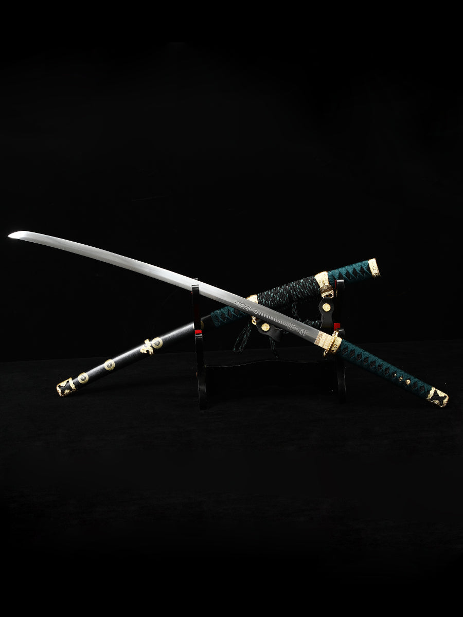 Japanese Samurai Sword Taidao 1095 steel hand carved blade