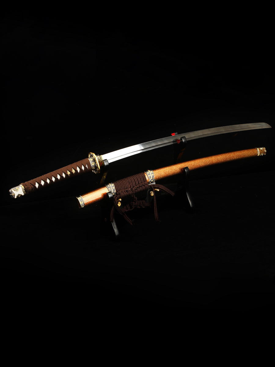 (26)Handmade Japanese Tachi Odachi Sword Pattern Steel Full Tang