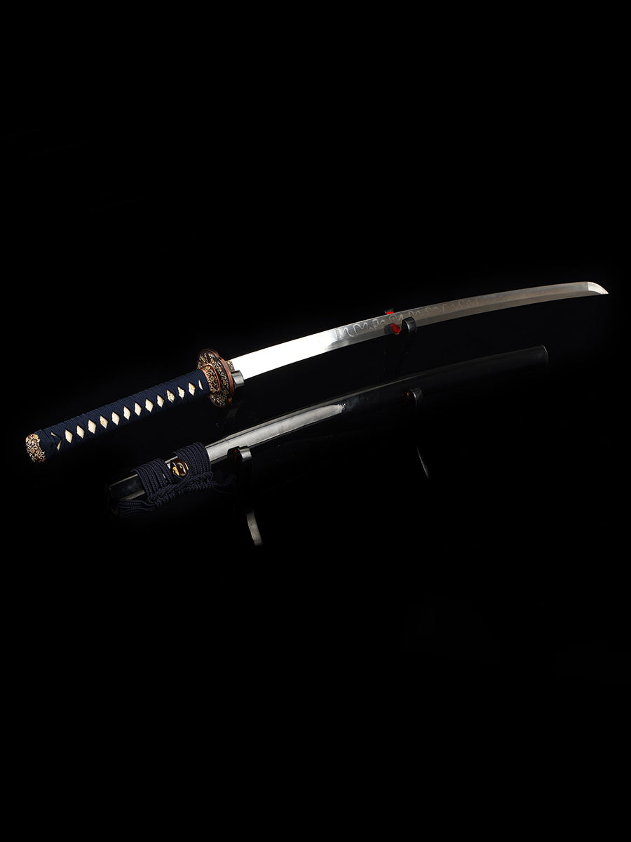Japanese samurai sword hand forged T10 steel made flower knife Tan battle preparation(78