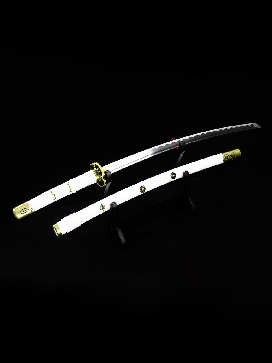 Role playing Samurai sword 1060 steel made white