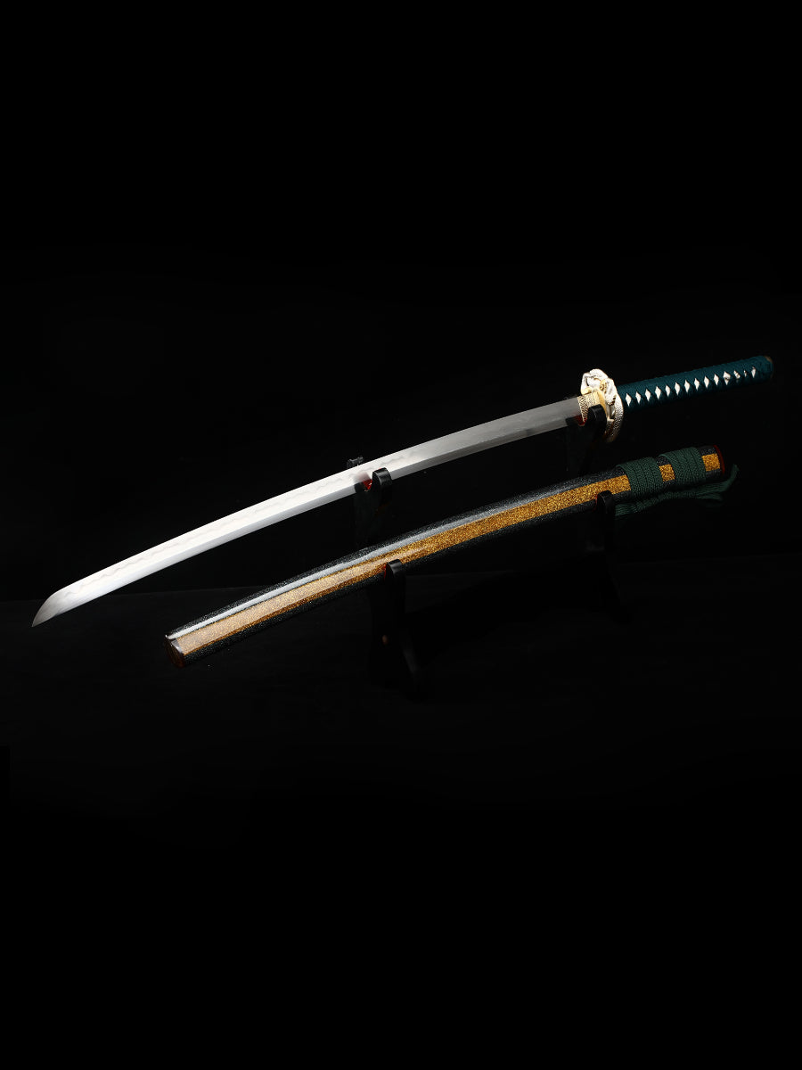 Japanese sword high-end samurai sword all copper snake sword Tan exquisite scabbard battle preparation